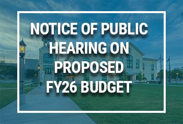 PUBLIC HEARING ON PROPOSED BUDGET FY26