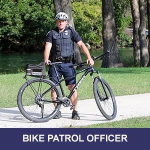 Bike Patrol Officer on bike